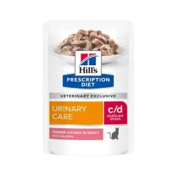 HILLS Diet Feline c/d Urinary Stress Lazac ÚJ TASAK 12x85 g