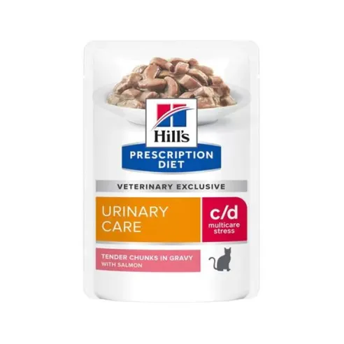 HILLS Diet Feline c/d Urinary Stress Lazac ÚJ TASAK 12x85 g