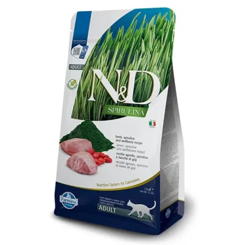 Farmina N&D macska SPIRULINA (GF) felnőtt, bárány 1,5 kg
