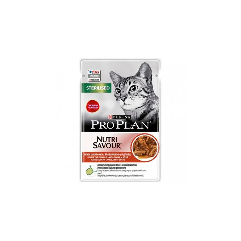 ProPlan MO Cat Adult sterilizált marhahúsos alutasak 26x85 g