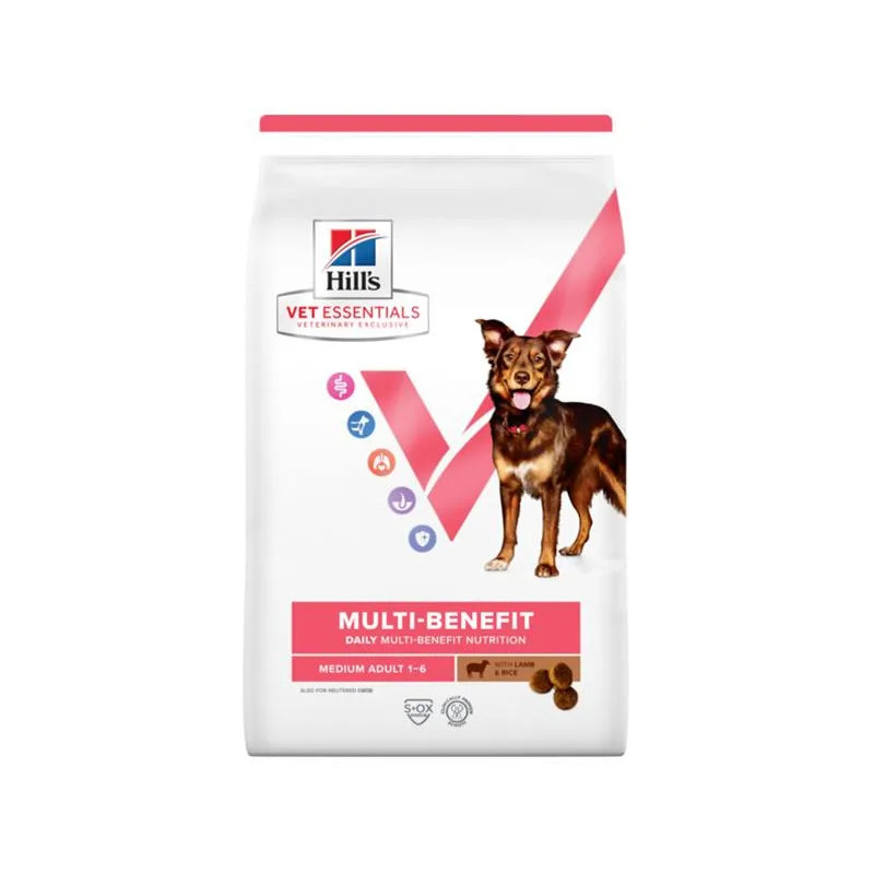 HILLS VE Canine Multi Benefit Adult Medium Lamb& Rice 10 kg ÚJ
