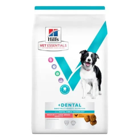 HILLS VE Canine Multi Benefit Adult Dental Medium & Large Chicken 10 kg