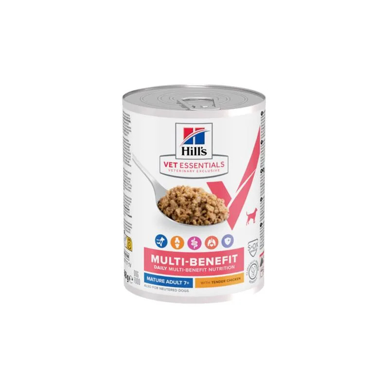 HILLS VE Canine Multi benefit Senior health Chicken konzerv 363 g