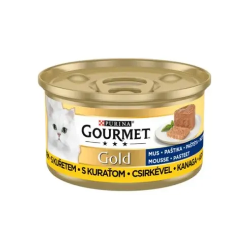 Nestlé GOURMET GOLD macska csirke pástétom konzerv 12x85 g