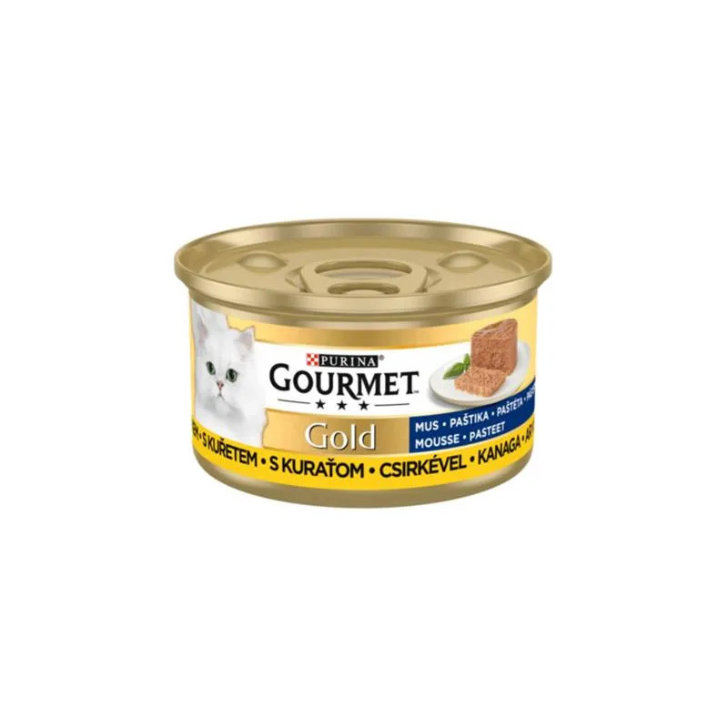 Nestlé GOURMET GOLD macska csirke pástétom konzerv 12x85 g