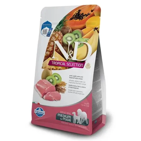 Farmina N&D dog TROPICAL SELECTION (AG) adult medium & maxi, sertéshús 2 kg