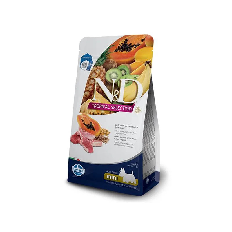 Farmina N&D dog TROPICAL SELECTION (AG) adult mini, bárány 5 kg