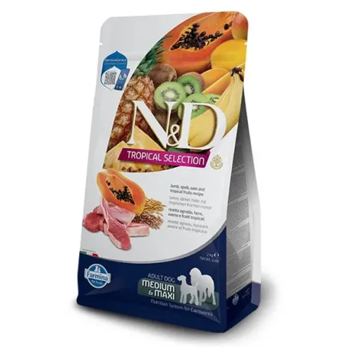 Farmina N&D kutya TROPICAL SELECTION (AG) adult medium/maxi, bárány 10 kg