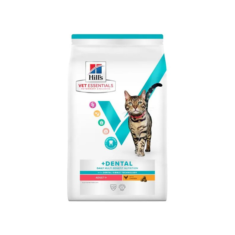 HILLS VE Feline Multi Benefit Adult Dental csirke 1,5 kg