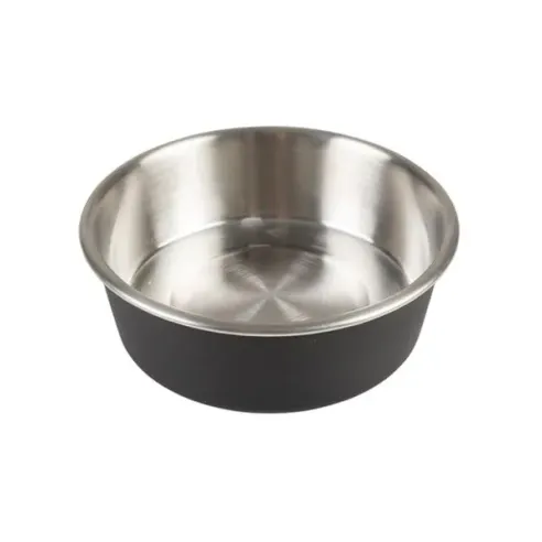 Miska DUVO+ etetőtál matt fekete rozsdamentes acél, 15,8 cm átmérő, 750 ml