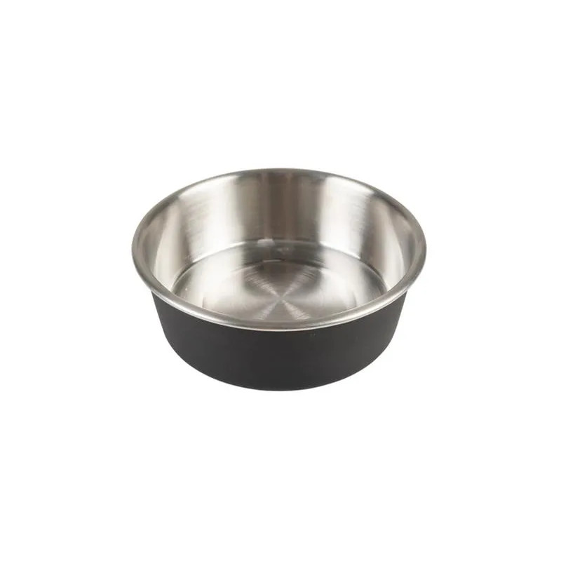 Etetőtál DUVO+ matt fekete rozsdamentes acél, átmérő: 20,3 cm, 1500 ml