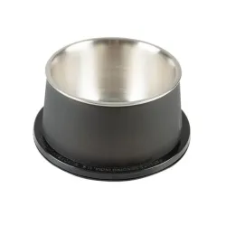 Miska DUVO+ etető matt kúpos fekete rozsdamentes 16,3 x 7,5 cm 600 ml