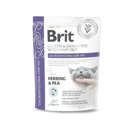 Brit Veterinary Diets GF macska Gastrointestinal-Low fat 400 g