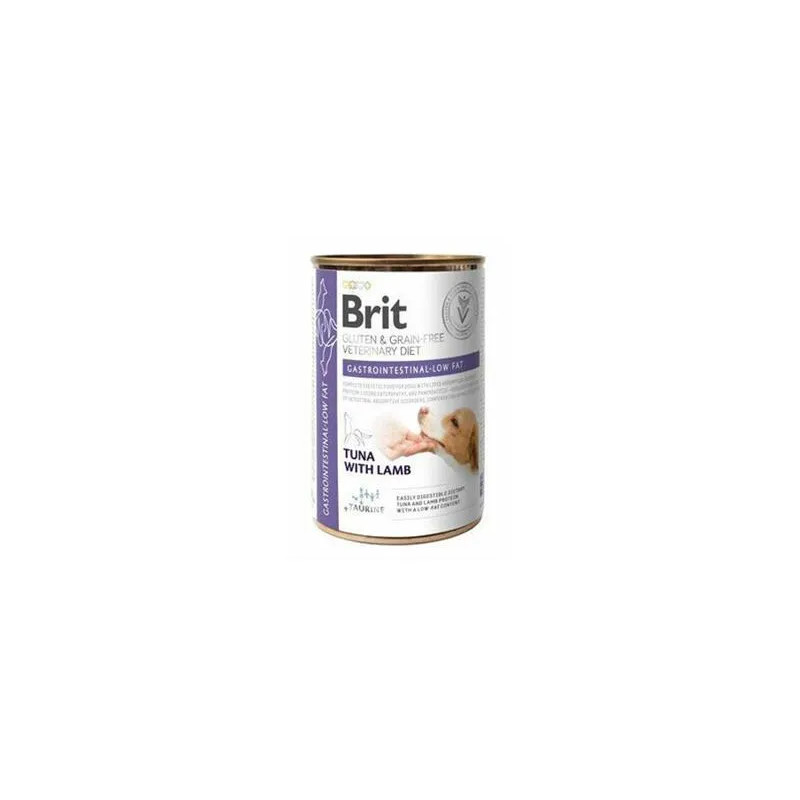 Brit Veterinary Diets GF kutyakonzerv Glutén- és gabonamentes Gastrointestinal-low fat 400 g