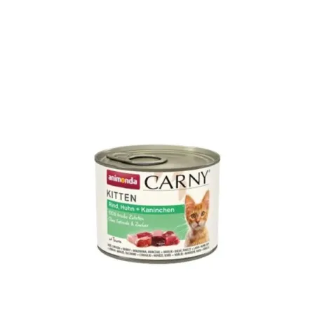 Animonda CARNY® macska Kitten marha, csirkehús és nyúl csomagolás 12 x 200 g konzerv