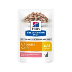 HILLS Diet Feline c/d Multicare ALUTAS TASAK lazac 12x85 g