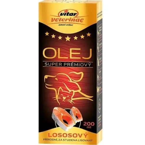 Olej lososový VITAR Veterinae 200 ml