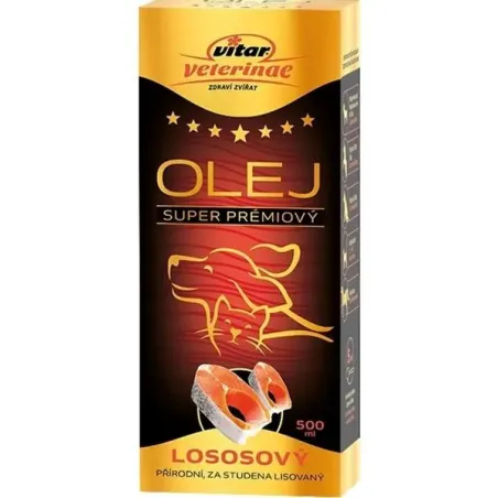 Olej lososový VITAR Veterinae 500 ml