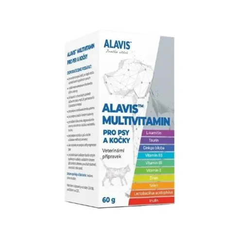 ALAVIS Multivitamín pre psy a mačky 60 g