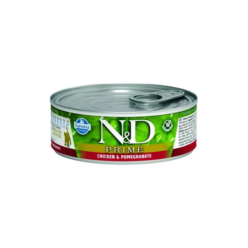 Farmina N&D cat PRIME csirke & gránátalma kölyök macska konzerv 70 g