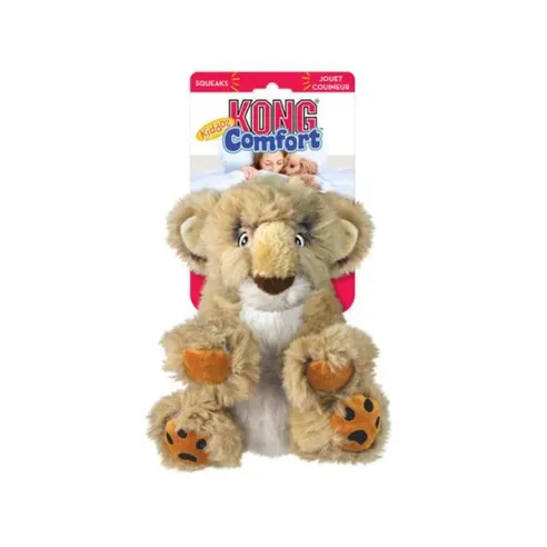 Kong Dog Comfort Kiddos oroszlán sípolóval, poliészter L játék