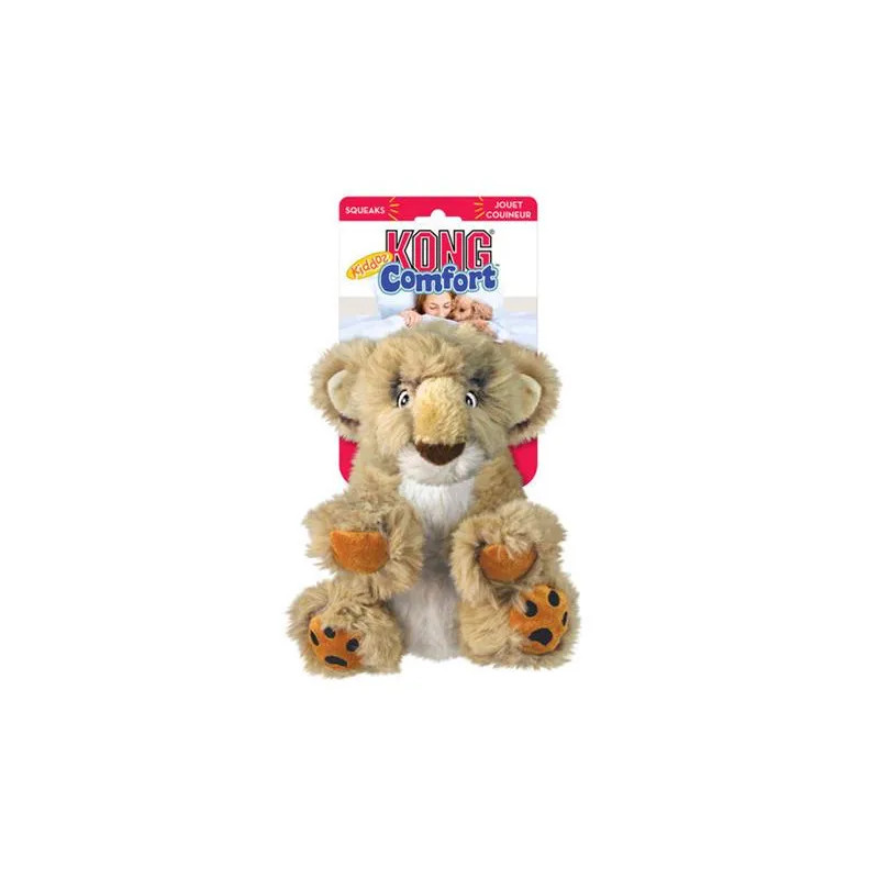 Kong Dog Comfort Kiddos oroszlán sípolóval, poliészter L játék
