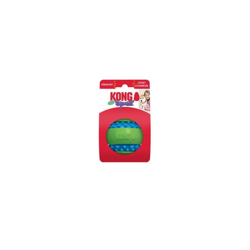 Kong Dog Squeezz Goomz Labda, TPE, zöld-kék M