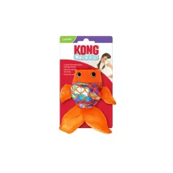 Kong Cat Crackles Gulpz Hal, narancssárga, poliészter játék