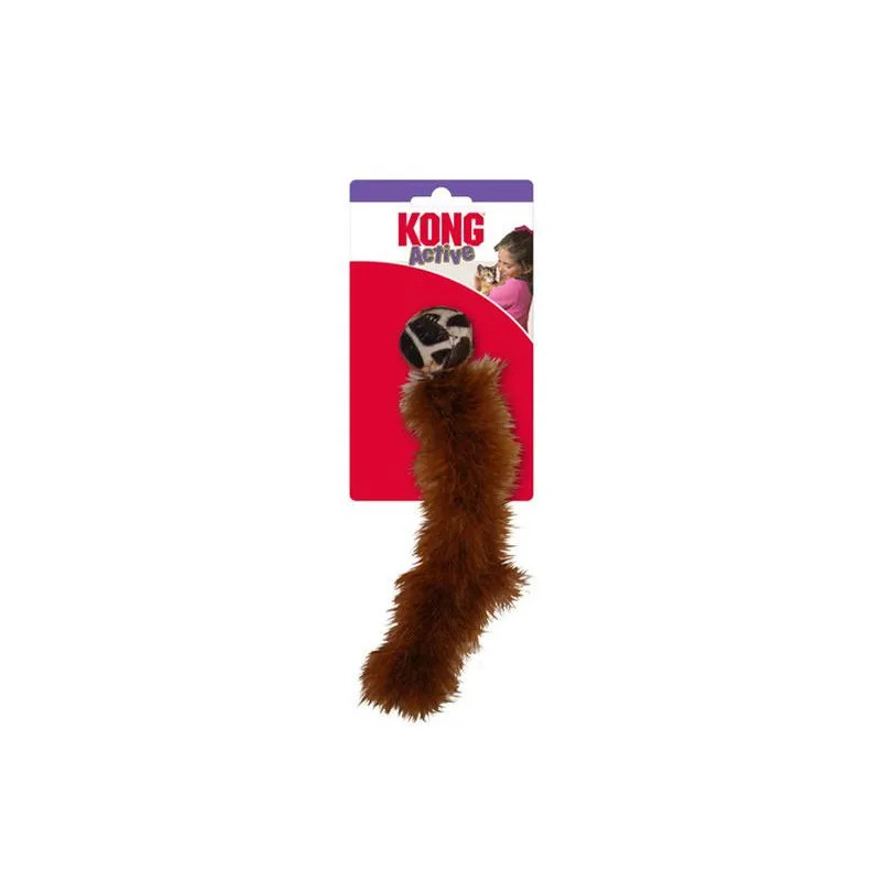 Játék Kong Cat Active Wild Tails, különböző farokkal és labdával, poliészter
