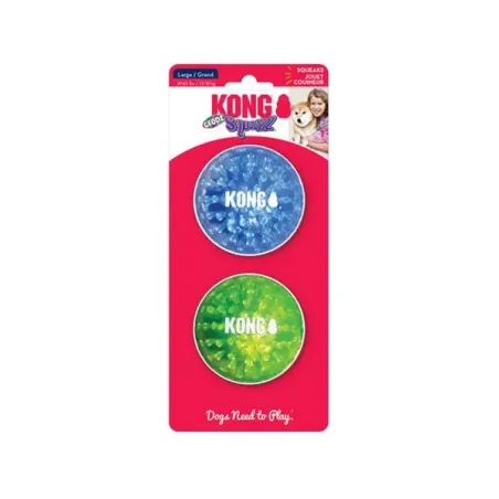 Hračka Kong Dog Squeezz Geodz 2 pcs Assorted Lopty, TPR, L