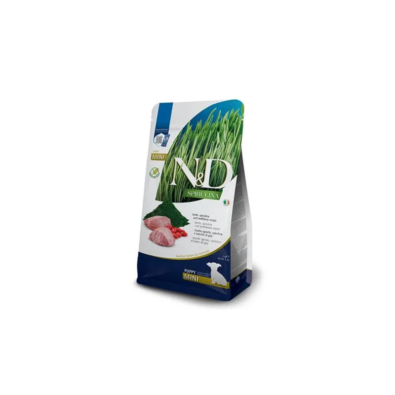 Farmina N&D dog SPIRULINA (GF) puppy mini, bárány 2 kg