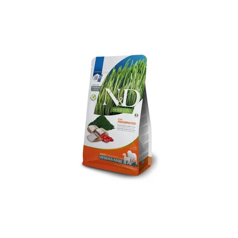 Farmina N&D dog SPIRULINA (GF) felnőtt közepes és nagytestű hering 2 kg