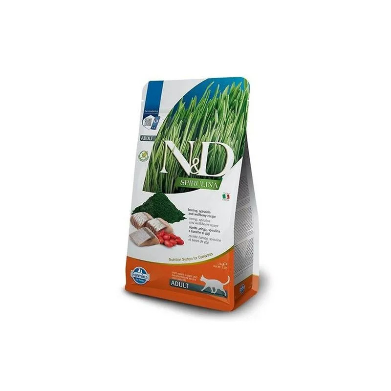 Farmina N&D macska SPIRULINA (GF) felnőtt, hering 1,5 kg