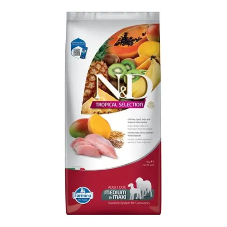 Farmina N&D dog TROPICAL SELECTION (AG) adult medium & maxi, csirke 10 kg