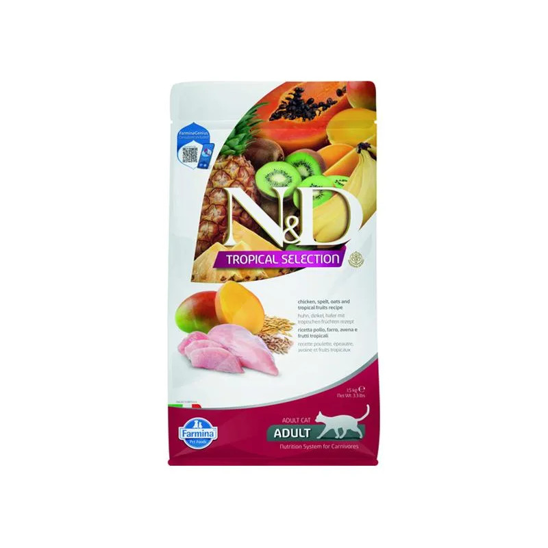 Farmina N&D cat TROPICAL SELECTION (AG) adult, csirke 1,5 kg