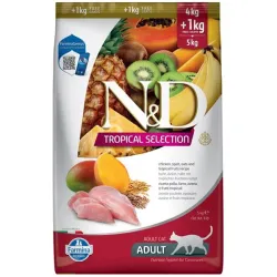 Farmina N&D macska TROPICAL SELECTION (AG) adult, csirke 4 + 1 kg