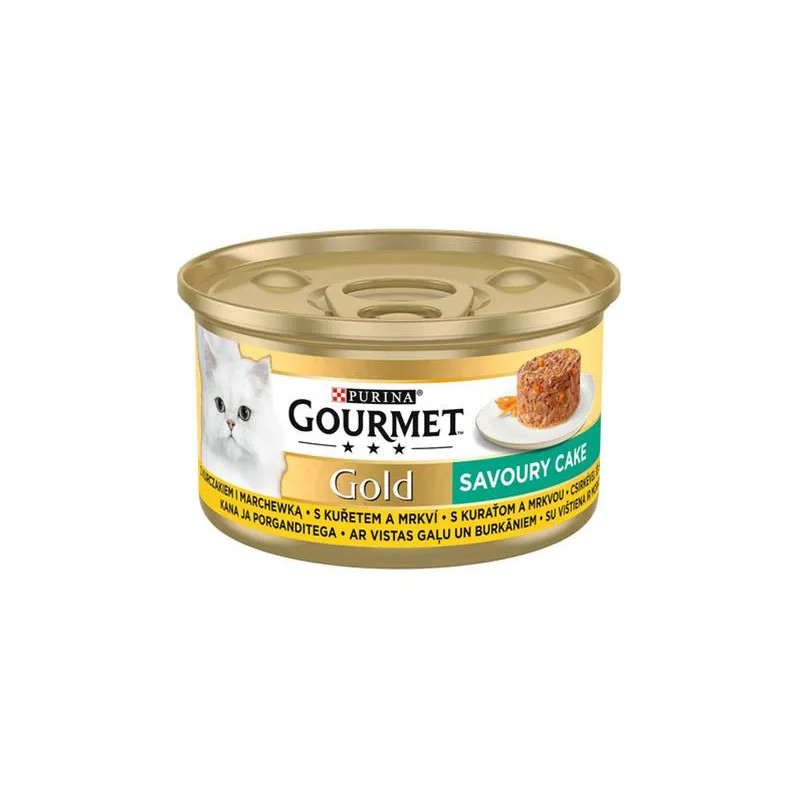 Nestlé GOURMET GOLD Savoury Cake csirkével és répával konz.12x85 g