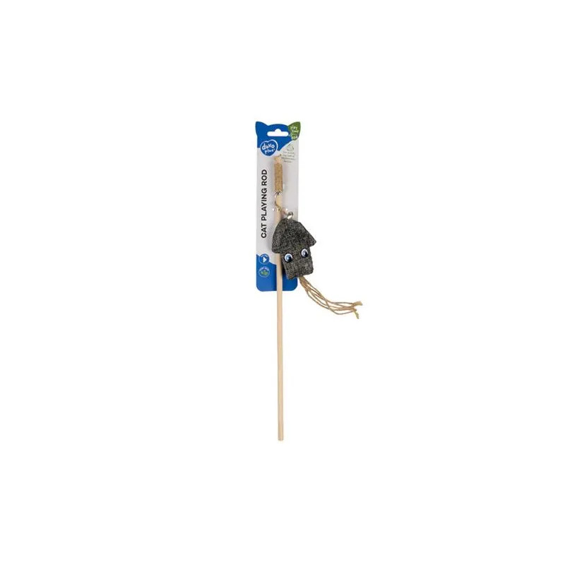 DUVO+ Eco navy játékpálca szépia catnippel, vegyes színek, 6x17,5x40cm