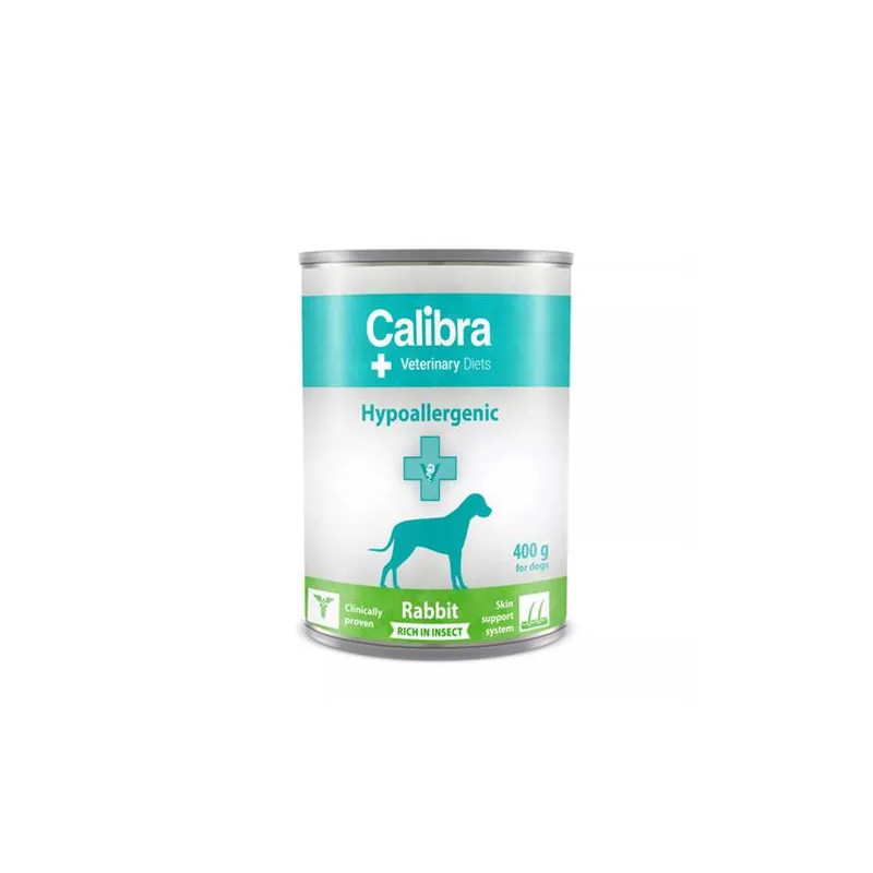 Calibra VD Dog Hypoallergenic Nyúl & Rovar konzerv 6 x 400 g