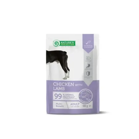 Natures P KAPSIČKY kutya felnőtt Multi benefit csirke & bárány 22x100 g