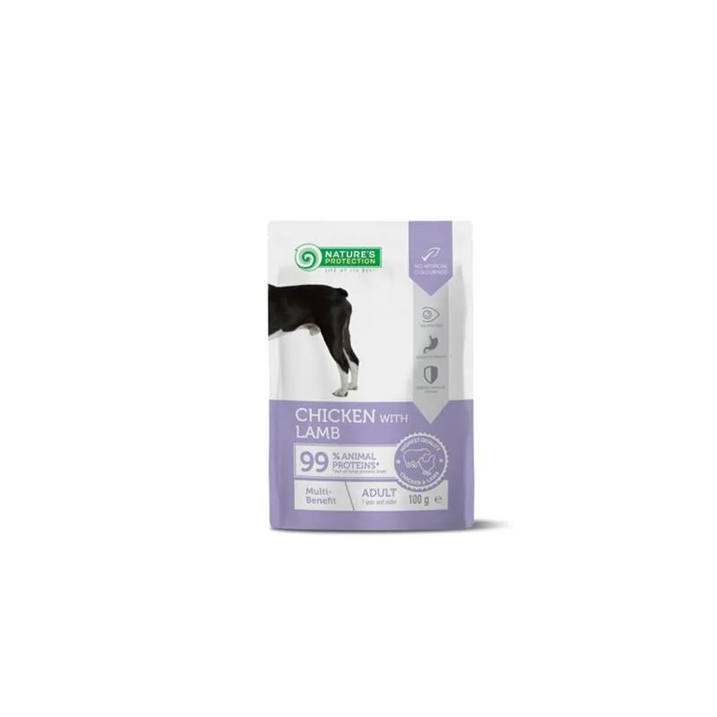 Natures P KAPSIČKY kutya felnőtt Multi benefit csirke & bárány 22x100 g