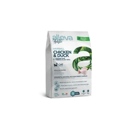 Alleva HOLISTIC macska szőrlabda csirke & kacsa & cukornád rost & aloe vera 5 kg