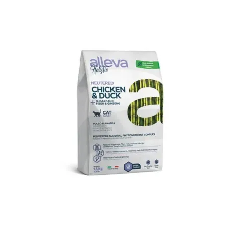 Alleva HOLISTIC macska ivartalanított csirke & kacsa & cukornád rost & ginzeng 5 kg