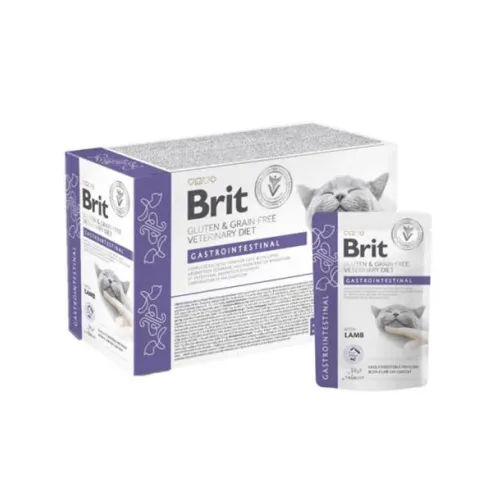 Brit VD Glutén- és gabonamentes macska tasak filék szószban Gastrointestinal 12 x 85 g