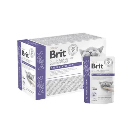 Brit VD Glutén- és gabonamentes macska tasak filék szószban Gastrointestinal 12 x 85 g