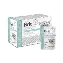Brit VD Gluten- és Gabonamentes Macska Pouch Filé Gravy-ban Urinary & Stress Relief 12 x 85 g