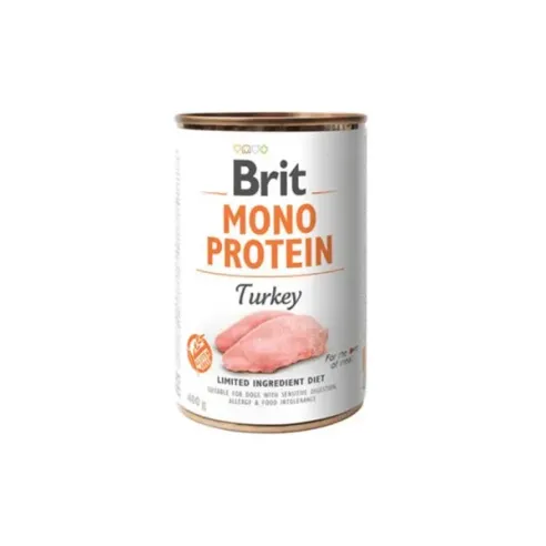 Brit Mono Protein Turkey 6 x 400 g konzerva