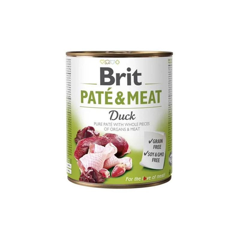 Brit Paté & Meat Kacsa 6 x 800 g konzerv