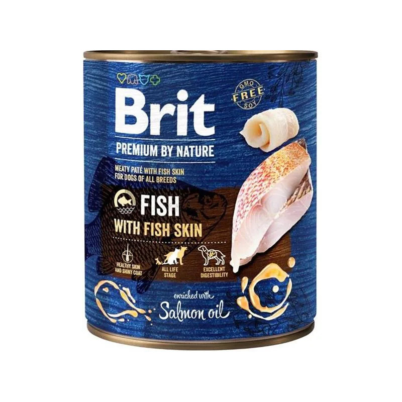 Brit Premium by Nature kutya Fish with Fish shin 6 x 800 g konzerv