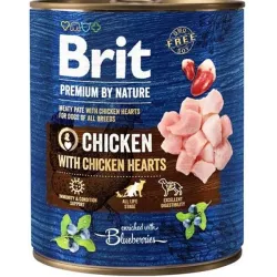 Brit Premium by Nature kutya Csirke szívvel 6 x 800 g konzerv